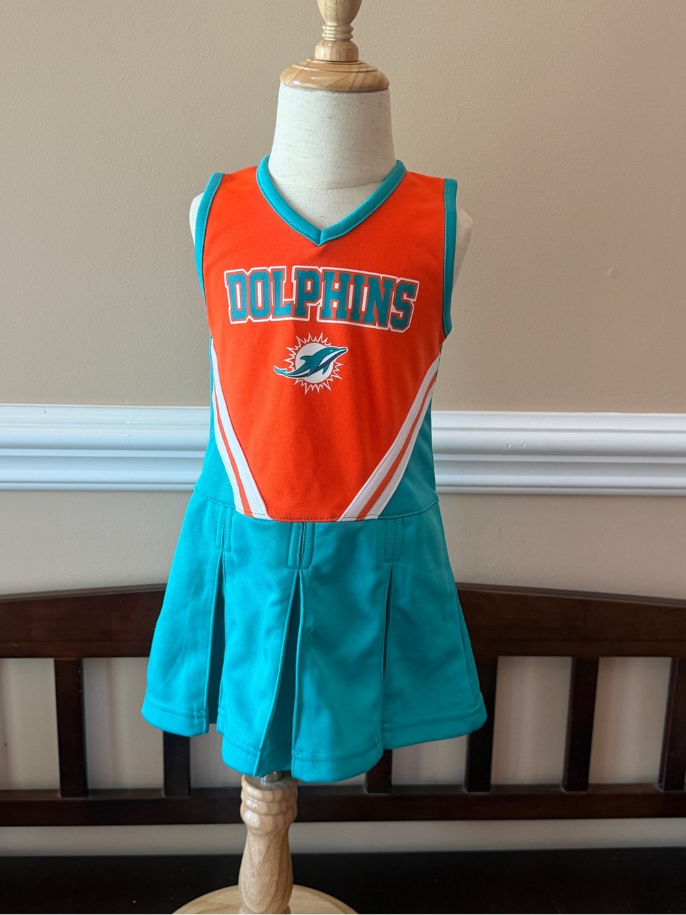 NFL Miami Dolphins Teal & Orange Cheer Dress for Girls